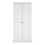 Paris Wardrobe with 2 Doors – White – image 2