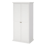Paris Wardrobe with 2 Doors – White – image 3