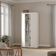 Paris Wardrobe with 2 Doors – White – image 8