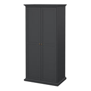 Paris Wardrobe with 2 Doors – Matt Grey – image 3