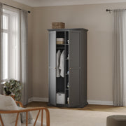 Paris Wardrobe with 2 Doors – Matt Grey – image 8
