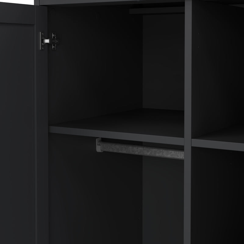 Paris Wardrobe with 2 Doors – Matt Grey – image 9