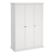 Paris Wardrobe with 3 Doors – White – image 1