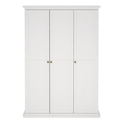 Paris Wardrobe with 3 Doors – White – image 2