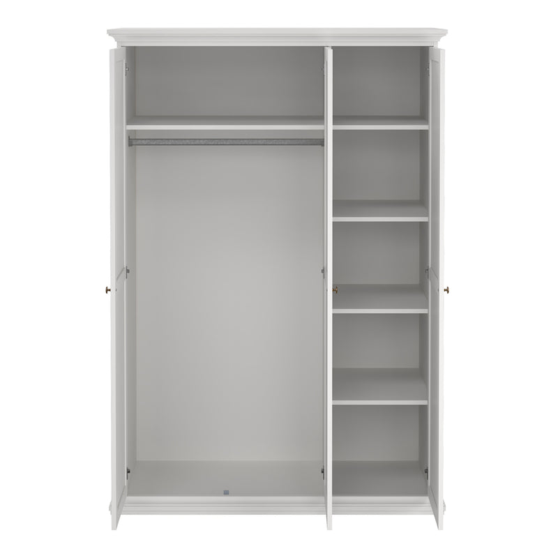 Paris Wardrobe with 3 Doors – White – image 6