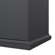 Paris Wardrobe with 3 Doors – Matt Grey – image 11