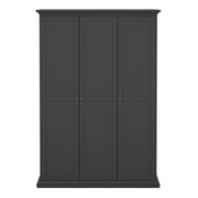 Paris Wardrobe with 3 Doors – Matt Grey – image 2