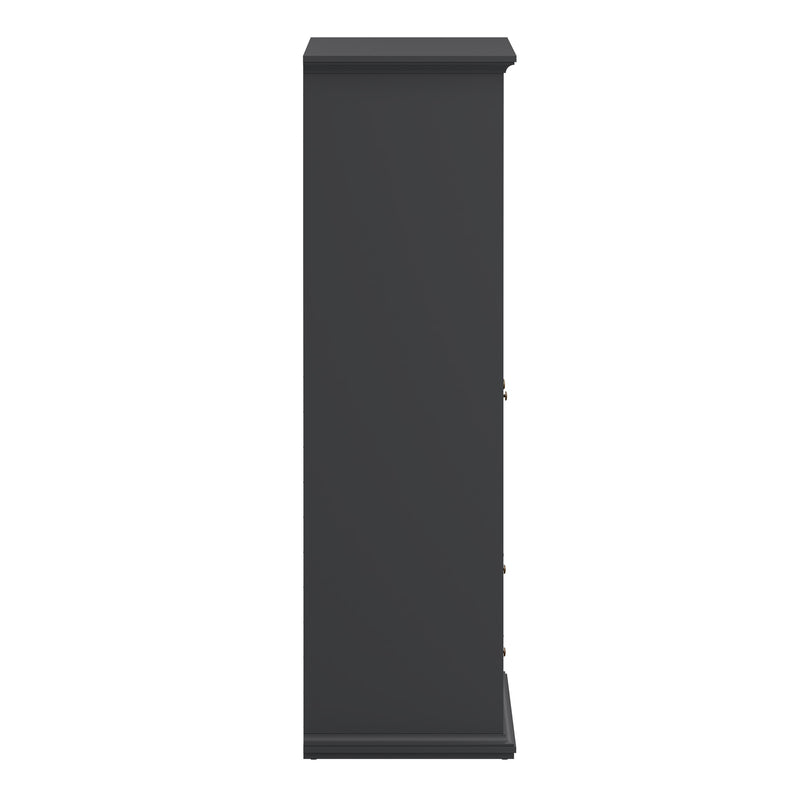 Paris Wardrobe with 4 Doors and 2 Drawers – Matt Grey – image 4