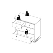 Paris Chest of 4 Drawers – White – image 15