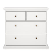 Paris Chest of 4 Drawers – White – image 2