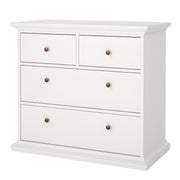Paris Chest of 4 Drawers – White – image 3