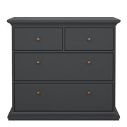 Paris Chest of 4 Drawers – Matt Grey – image 2