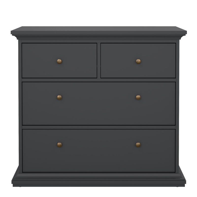 Paris Chest of 4 Drawers – Matt Grey – image 2