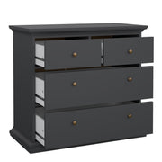Paris Chest of 4 Drawers – Matt Grey – image 5
