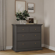Paris Chest of 4 Drawers – Matt Grey – image 8