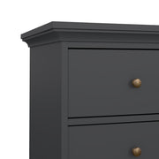 Paris Chest of 4 Drawers – Matt Grey – image 9