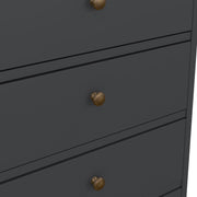 Paris Chest 5 Drawers in Matt Grey – image 9