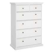 Paris Chest of 6 Drawers – White – image 1