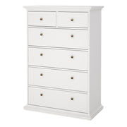 Paris Chest of 6 Drawers – White – image 3