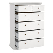 Paris Chest of 6 Drawers – White – image 5