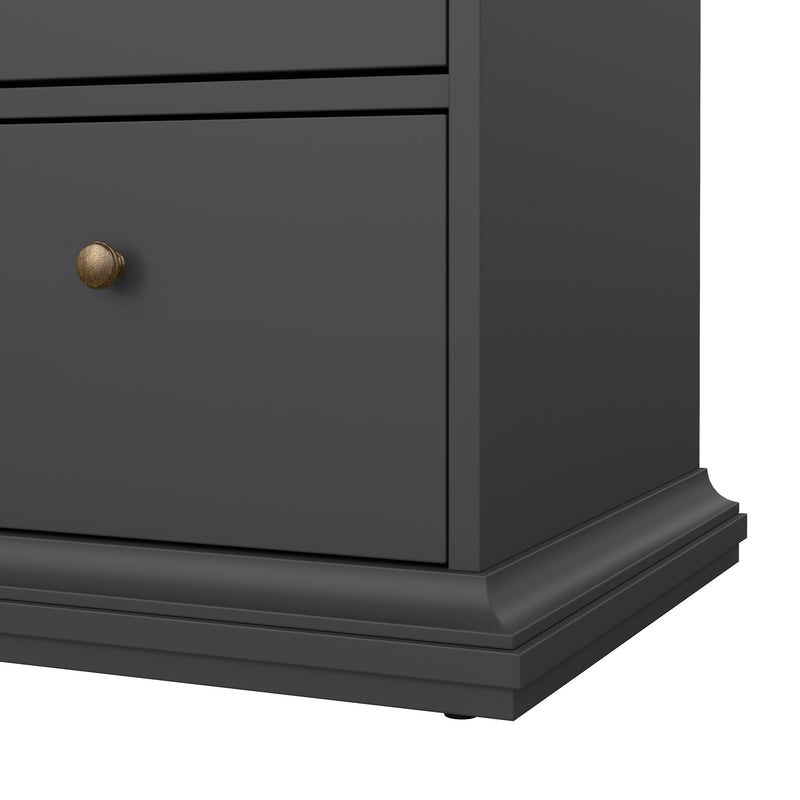 Paris Nightstand 1 Door + 1 Drawer – White – image 11