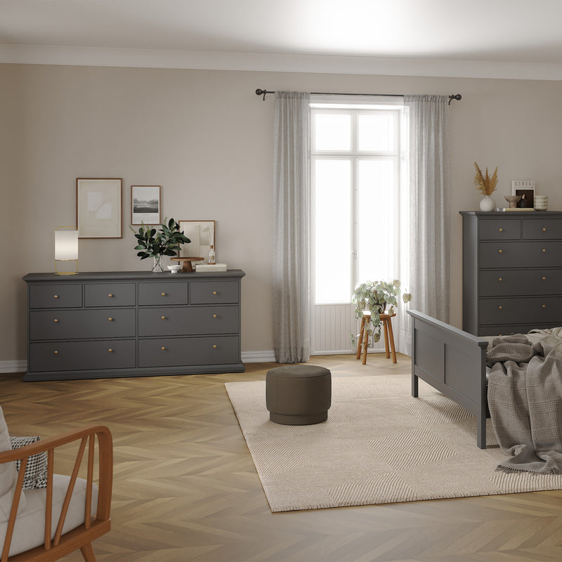 Paris Chest of 8 Drawers – Matt Grey – image 6