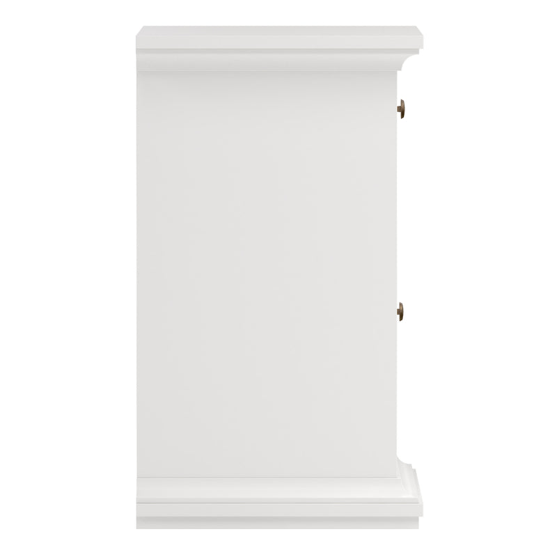 Paris Nightstand 1 Door + 1 Drawer – White – image 4