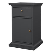 Paris Nightstand 1 Door + 1 Drawer – Matt Grey – image 3
