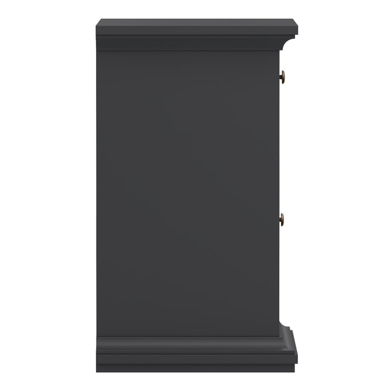 Paris Nightstand 1 Door + 1 Drawer – Matt Grey – image 4