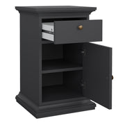 Paris Nightstand 1 Door + 1 Drawer – Matt Grey – image 6