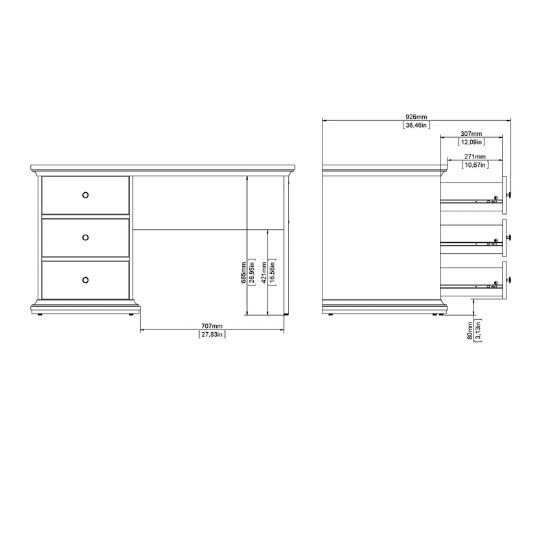 Paris Desk – White – image 12
