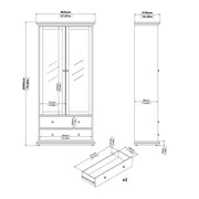 Paris Tall Bookcase – White – image 10