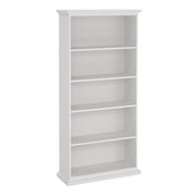 Paris Tall Bookcase – White – image 1