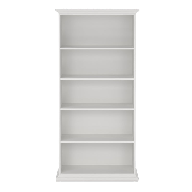 Paris Tall Bookcase – White – image 2