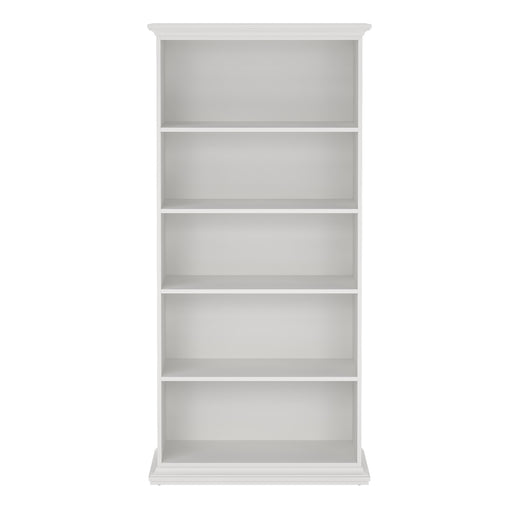 Paris Tall Bookcase – White – image 2