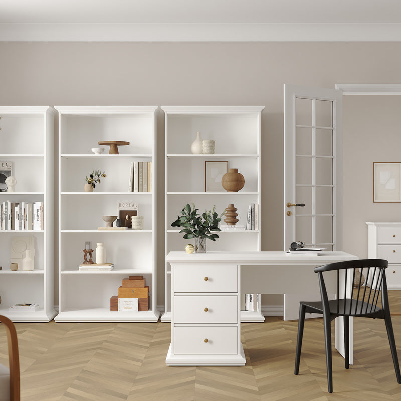 Paris Tall Bookcase – White – image 6