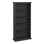 Paris Tall Bookcase – Matt Grey – image 1