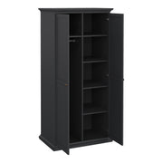 Paris Package - Bedside 2 Drawers + Chest of 4 Drawers + Wardrobe with 2 Doors – Matt Grey – image 11