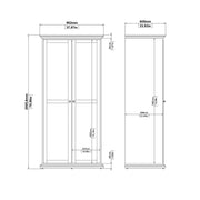 Paris Package - Bedside 2 Drawers + Chest of 4 Drawers + Wardrobe with 2 Doors – Matt Grey – image 13
