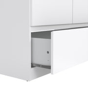 Naia Wardrobe with 2 Doors 1 Drawer in White High Gloss – image 8