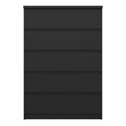 Naia Chest of 5 Drawers – Matt Black – image 2