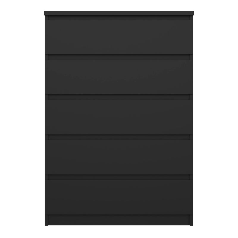 Naia Chest of 5 Drawers – Matt Black – image 2
