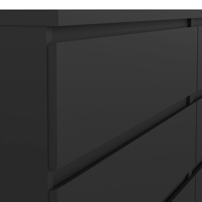 Naia Wide Chest of 6 Drawers (3+3) – Matt Black – image 8