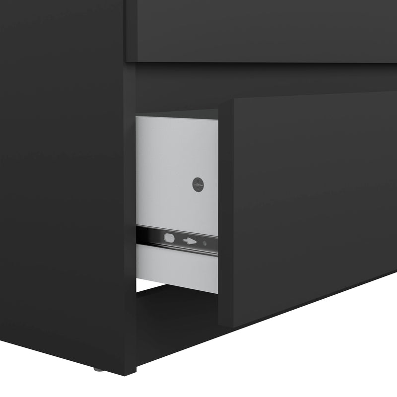 Naia Wide Chest of 6 Drawers (3+3) – Matt Black – image 9
