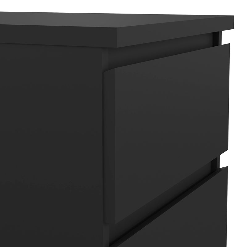 Naia Narrow Chest of 5 Drawers – Matt Black – image 7