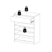 Naia Sideboard - 1 Drawer 2 Doors – Matt Black – image 10