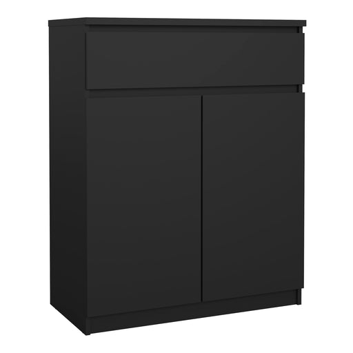 Naia Sideboard - 1 Drawer 2 Doors – Matt Black – image 1