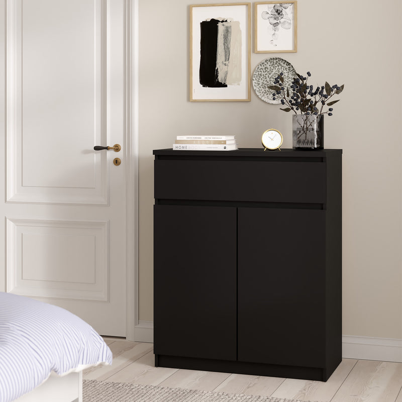 Naia Sideboard - 1 Drawer 2 Doors – Matt Black – image 5