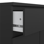 Naia Sideboard - 1 Drawer 2 Doors – Matt Black – image 6