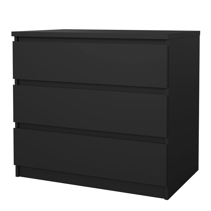 Naia Chest of 3 Drawers – Matt Black – image 3